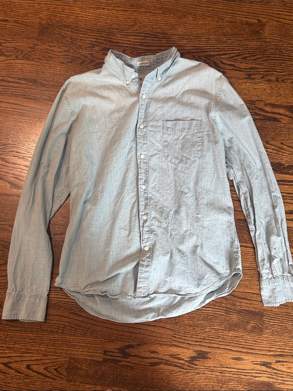 J. Crew Light Blue Button-Down Oxford Shirt